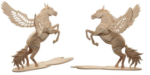 طرح لیزر cnc pegasus flying horse l mm - magical pegasus flying horse cnc laser pattern l 12 mm - برای دستگاه CNC چوب و لیزر (سی ان سی)