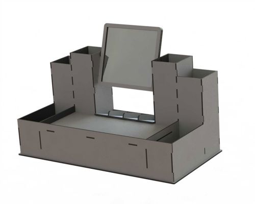 طرح پروژه های برش لیزری - makeup cosmetic organizer laser cut projects - برای دستگاه CNC چوب و لیزر (سی ان سی)