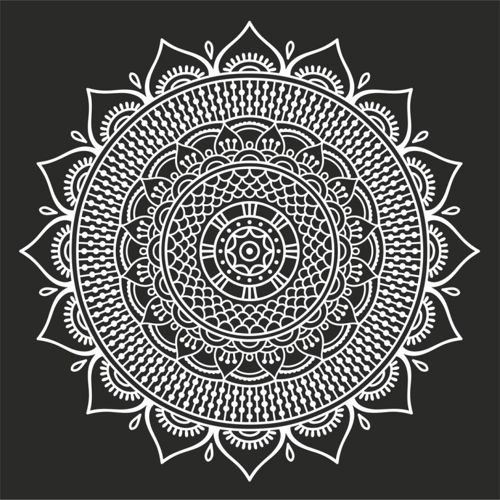 طرح ماندالا - mandala 03 - برای دستگاه CNC چوب و لیزر (سی ان سی)
