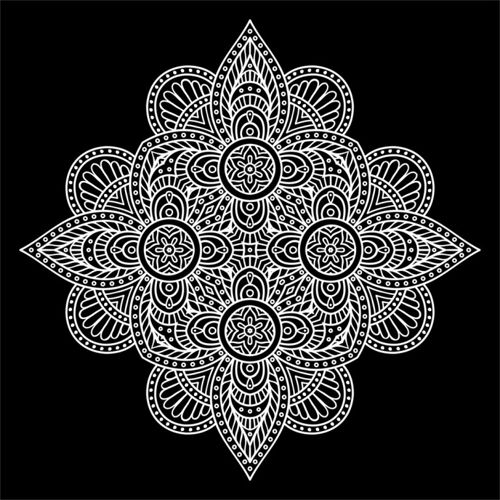 طرح ماندالا - mandala 05 - برای دستگاه CNC چوب و لیزر (سی ان سی)