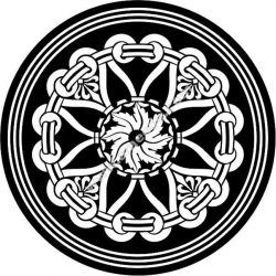 طرح ماندالا الهام گرفته از عربی الگوی هندسی گرد طرح - mandala arabic inspired round geometric pattern - برای دستگاه CNC چوب و لیزر (سی ان سی)