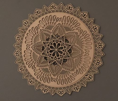 طرح ماندالا کلاسیک تزئین - mandala classic ornament ve - برای دستگاه CNC چوب و لیزر (سی ان سی)