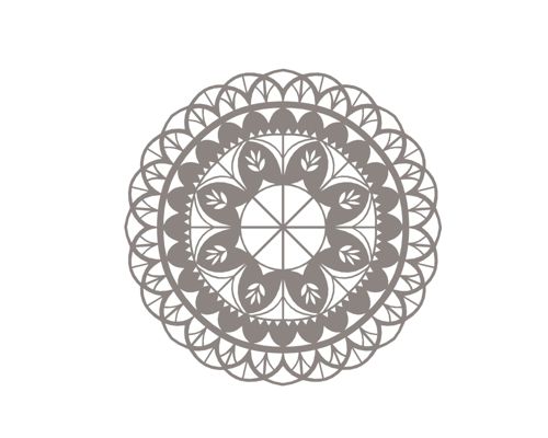 طرح ماندالا گل گل تزئین - mandala floral flower ornament - برای دستگاه CNC چوب و لیزر (سی ان سی)