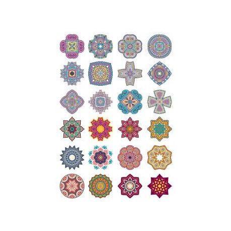 طرح ماندالا گل doodle 4 - mandala flower doodle 4 ve - برای دستگاه CNC چوب و لیزر (سی ان سی)
