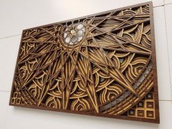 طرح ماندالا برای برش لیزری - mandala for laser cut ve - برای دستگاه CNC چوب و لیزر (سی ان سی)
