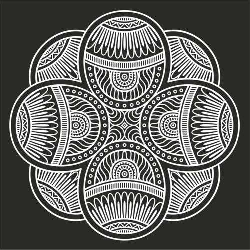 طرح ماندالا - mandala - برای دستگاه CNC چوب و لیزر (سی ان سی)