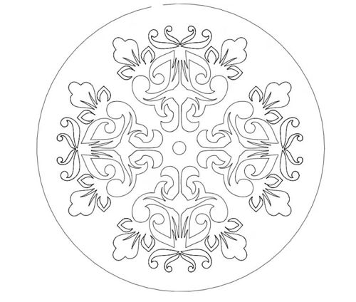 طرح mandala-ornament