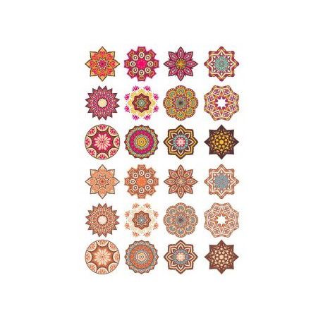 طرح الگوی ماندالا doodle round 6 - mandala pattern doodl round 6 ve - برای دستگاه CNC چوب و لیزر (سی ان سی)