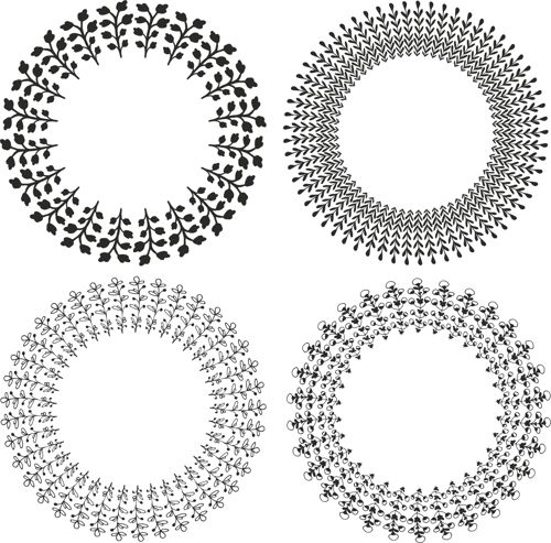 طرح ماندالا حلقه تزئین - mandala wreath ornament ve - برای دستگاه CNC چوب و لیزر (سی ان سی)