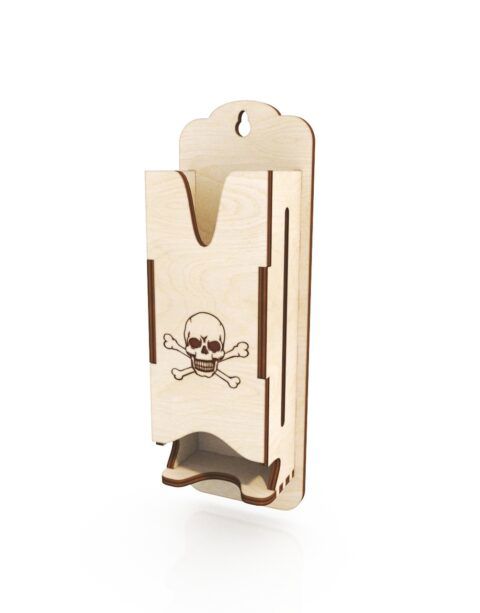 طرح جا جعبه کبریت دیواری نصب - match box holder wall mount ve - برای دستگاه CNC چوب و لیزر (سی ان سی)
