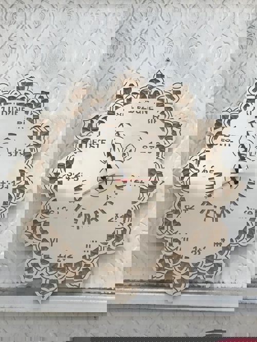 طرح ساعت ساعت ساعت matemetik - matemetik saati clock - برای دستگاه CNC چوب و لیزر (سی ان سی)