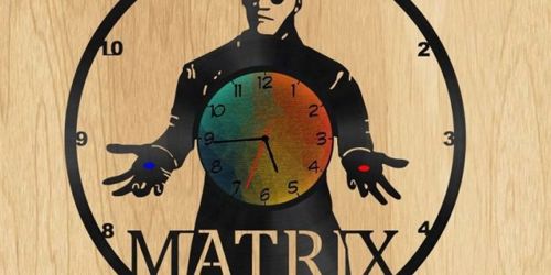 طرح ساعت لیزری برش cnc ماتریس نیاز - matrix cnc cut laser clock - برای دستگاه CNC چوب و لیزر (سی ان سی)