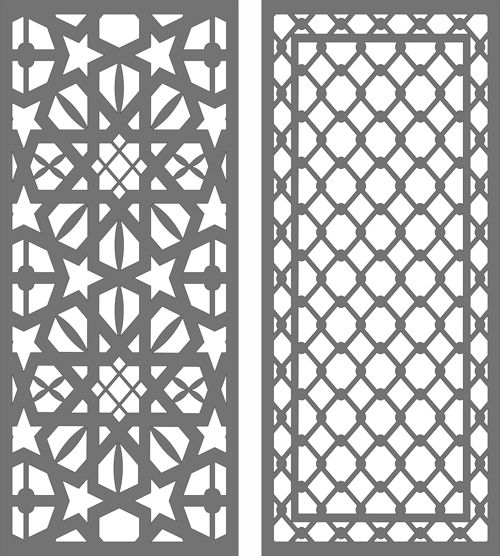 طرح پارتیشن مش جداکننده درز شبکه پانل پارچه - mesh partition divider seamless lattice panel - برای دستگاه CNC چوب و لیزر (سی ان سی)