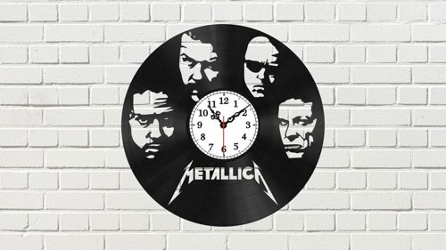 طرح ساعت دیواری متالیکا برای برش لیزری قاب - metallica wall clock for laser cut ve - برای دستگاه CNC چوب و لیزر (سی ان سی)