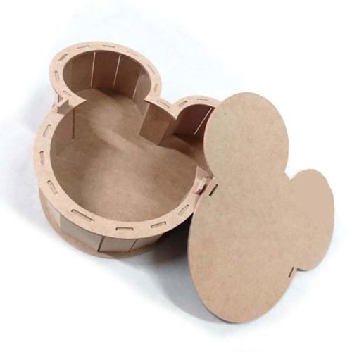 طرح جعبه شکلاتی میکی کیف چوبی جعبه کادو جعبه تولد لیزر - mickey candy box wooden gift box birthday box laser cut - برای دستگاه CNC چوب و لیزر (سی ان سی)