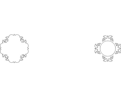 طرح قاب آینه - mirror frame 03 - برای دستگاه CNC چوب و لیزر (سی ان سی)