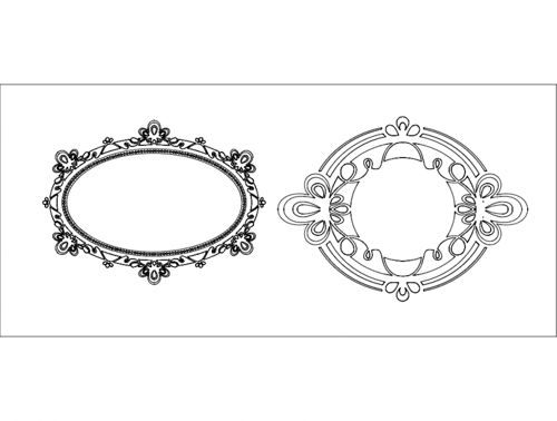طرح قاب آینه آینا - mirror frame ayna - برای دستگاه CNC چوب و لیزر (سی ان سی)