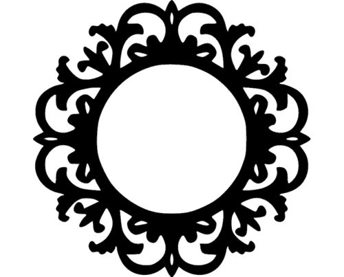 طرح قاب آینه - mirror frame - برای دستگاه CNC چوب و لیزر (سی ان سی)