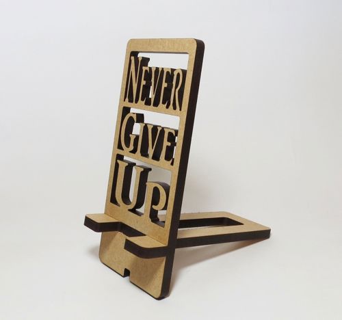 طرح پایه موبایل mdf 6mm برای برش لیزر - mobile stand mdf 6mm for laser cutting - برای دستگاه CNC چوب و لیزر (سی ان سی)