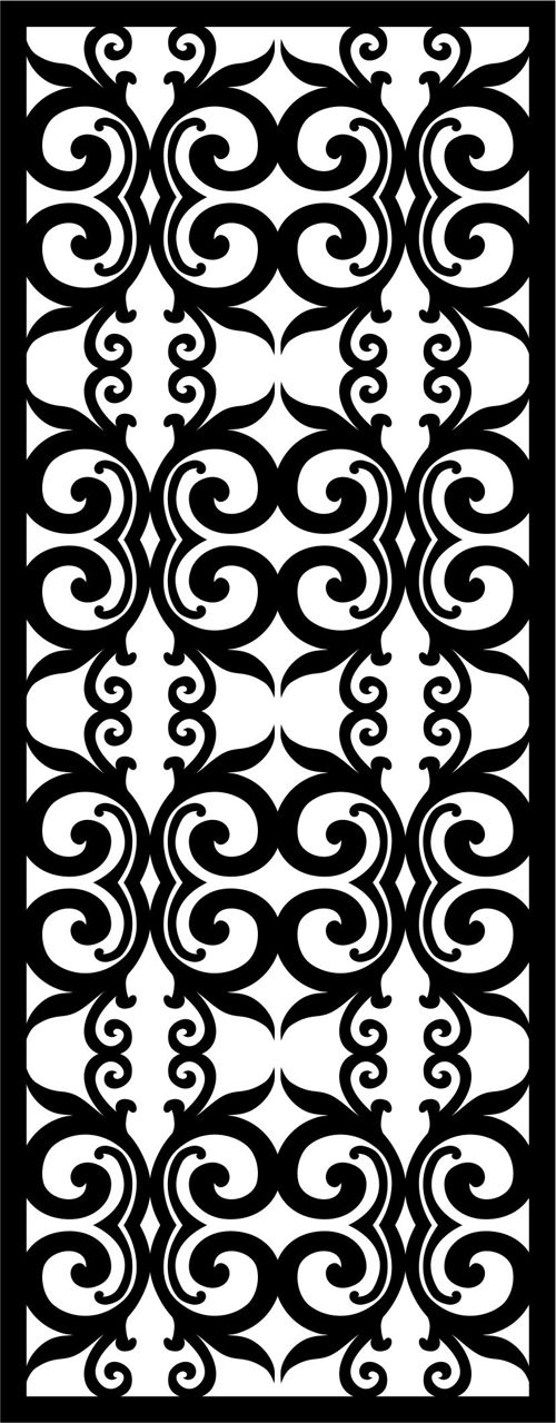 طرح modern-privacy-partition-indoor-floral-lattice-stencil-panel-for-laser-cut-ve