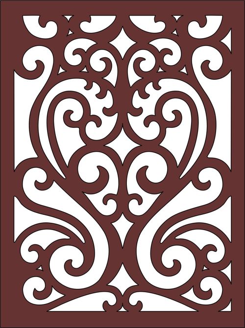 طرح پارتیشن مدرن حریم خصوصی داخلی پانل مشبک طراحی برای برش لیزر شیشه - modern privacy partition indoor panel lattice design for laser cut ve - برای دستگاه CNC چوب و لیزر (سی ان سی)