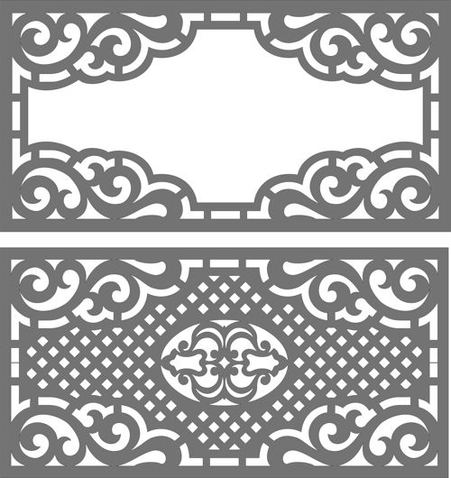 طرح پارتیشن مدرن حریم خصوصی پلاسما روتر گریل الگوی طراحی پروژه - modern privacy partition plasma router grille pattern design - برای دستگاه CNC چوب و لیزر (سی ان سی)