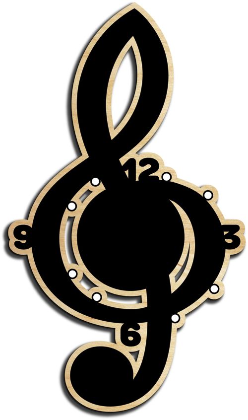 طرح قالب‌های ساعت دیواری مدرن برای برش لیزری نسخه - modern wall clock templates for laser cut ve - برای دستگاه CNC چوب و لیزر (سی ان سی)