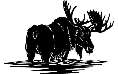 طرح گوزن شمالی - moose 2 - برای دستگاه CNC چوب و لیزر (سی ان سی)