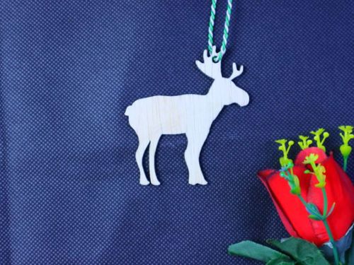 طرح moose-christmas-tree-ornament-laser-cut-ve