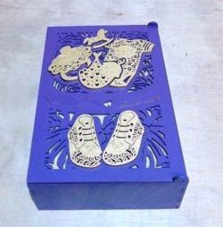 طرح جعبه گنج مادر برای برش لیزری - mother treasure box for laser cut ve - برای دستگاه CNC چوب و لیزر (سی ان سی)