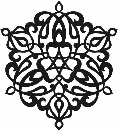 طرح نقوش دایره تزئینی الگو برای برش لیزر - motifs circle decorative pattern for laser cut ve - برای دستگاه CNC چوب و لیزر (سی ان سی)