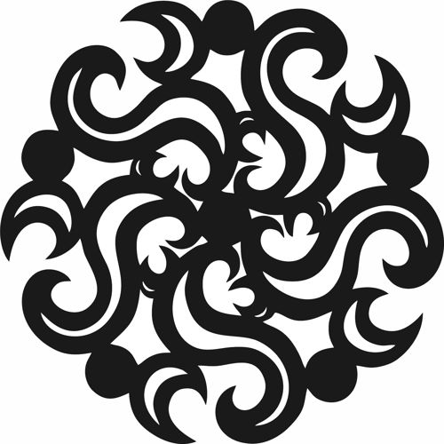 طرح دایره برای برش لیزری - motifs circle pattern for laser cut ve - برای دستگاه CNC چوب و لیزر (سی ان سی)