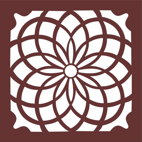 طرح نقوش مربع ها برای برش لیزری - motifs of squares for laser cut ve - برای دستگاه CNC چوب و لیزر (سی ان سی)