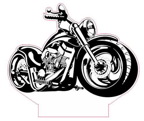 طرح motorcycle-3d-led-illusion-night-light-template-ve