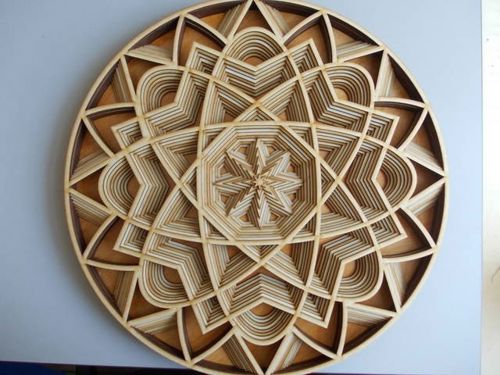 طرح حکاکی ماندالا چندلایه برای برش لیزر - multilayer carving mandala layout for laser cut ve - برای دستگاه CNC چوب و لیزر (سی ان سی)