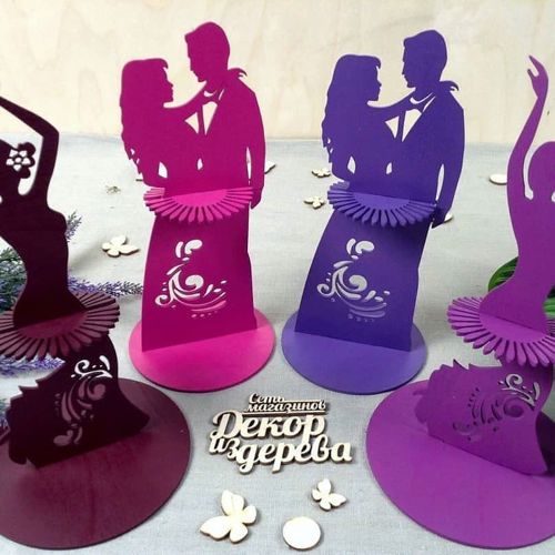 طرح جا دستمال سفره برای برش لیزری - napkin holder couple for laser cut ve - برای دستگاه CNC چوب و لیزر (سی ان سی)