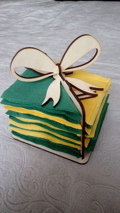 طرح جا دستی برای برش لیزری - napkin holder drawing for laser cut ve - برای دستگاه CNC چوب و لیزر (سی ان سی)