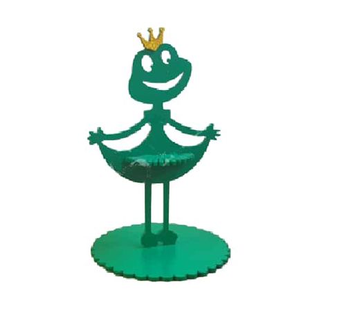 طرح جا دستمال پرنسس قورباغه جا دستمال میز برش لیزری - napkin holder princess frog napkin table holder laser cutting - برای دستگاه CNC چوب و لیزر (سی ان سی)