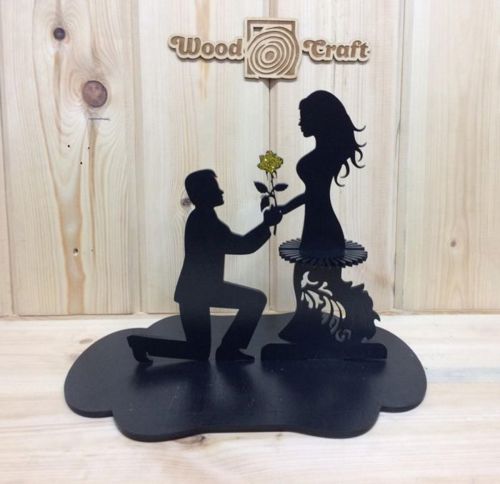 طرح جا دستمال سفره عروسی دکور طراحی برش لیزری - napkin holder wedding decor design laser cutting ve - برای دستگاه CNC چوب و لیزر (سی ان سی)