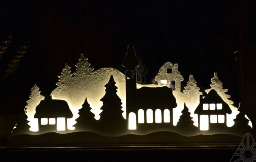 طرح‌ها و نقشه‌های چراغ شب سال نو برای برش لیزری - new year night light drawings and layouts 4 for laser cutting ve - برای دستگاه CNC چوب و لیزر (سی ان سی)