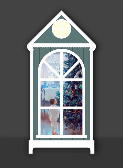 طرح چراغ خواب اکریلیک با چاپ شفاف در ویندوز - night light acrylic with translucent printing in windows ve - برای دستگاه CNC چوب و لیزر (سی ان سی)
