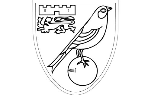 طرح لوگوی پرنده شهر نورویچ - norwich city bird logo - برای دستگاه CNC چوب و لیزر (سی ان سی)