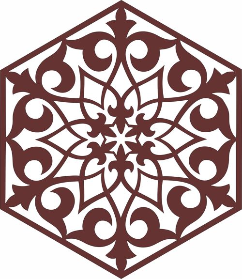 طرح الگوهای جداکننده هشت ضلعی درز برای برش لیزر - octagonal divider seamless jali patterns for laser cutting - برای دستگاه CNC چوب و لیزر (سی ان سی)