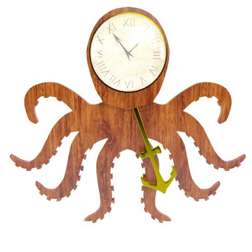 طرح ساعت اختاپوس - octopus clock ve - برای دستگاه CNC چوب و لیزر (سی ان سی)