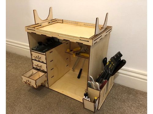 طرح ابزار چیدمان برای ابزارها برای برش لیزری - organizer for tools layout for laser cut ve - برای دستگاه CNC چوب و لیزر (سی ان سی)