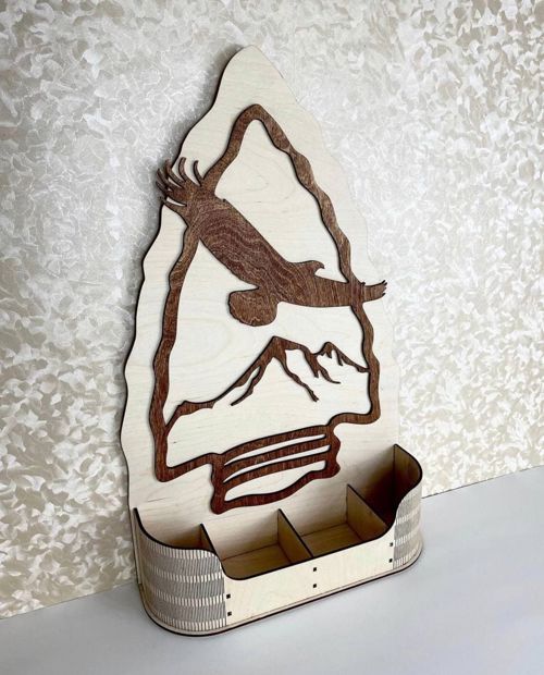 طرح قفسه نخ خیاطی مخصوص برش لیزری نیاز به ابزار - organizer sewing thread rack for laser cutting ve - برای دستگاه CNC چوب و لیزر (سی ان سی)