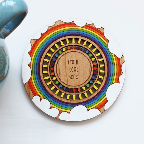 طرح زیرلیوانی چوبی تزئینی لیزری - ornament decorative wooden coaster laser cut ve - برای دستگاه CNC چوب و لیزر (سی ان سی)