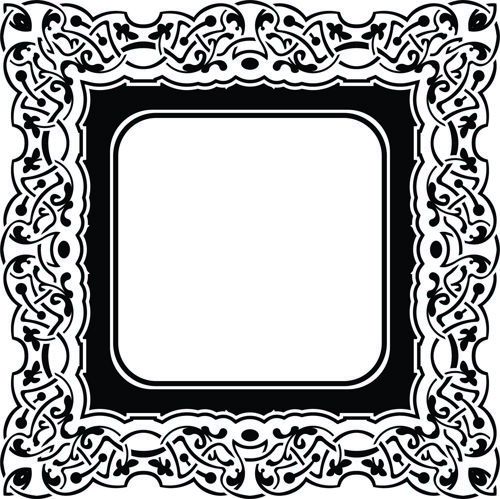طرح شابلون گل زینتی برای برش لیزری هزینه - ornament floral stencil for laser cutting ve - برای دستگاه CNC چوب و لیزر (سی ان سی)