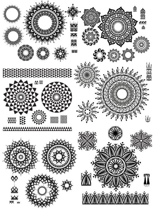 طرح زیور آلات - ornaments 2 ve - برای دستگاه CNC چوب و لیزر (سی ان سی)