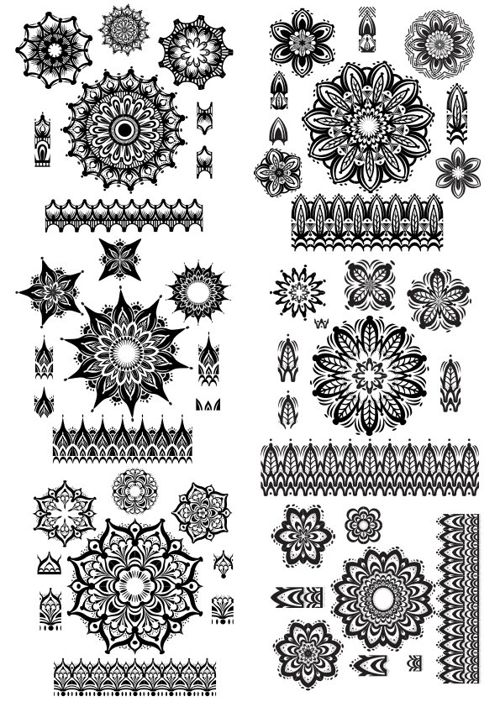 طرح زیور آلات - ornaments 3 ve - برای دستگاه CNC چوب و لیزر (سی ان سی)